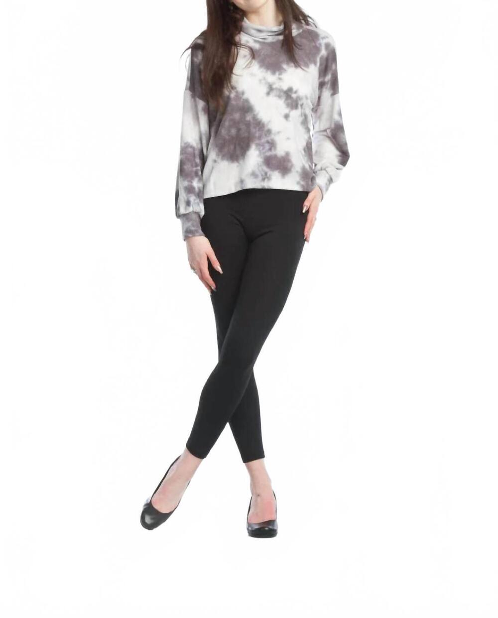 NEW PAPILLON tie dye turtle neck sweater in grey